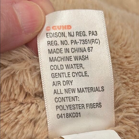 Baby Gund My First Teddy Tan Plush ~ Sewn Eyes & Nose Tan Teddy Bear Plush Toy - Picture 9 of 10